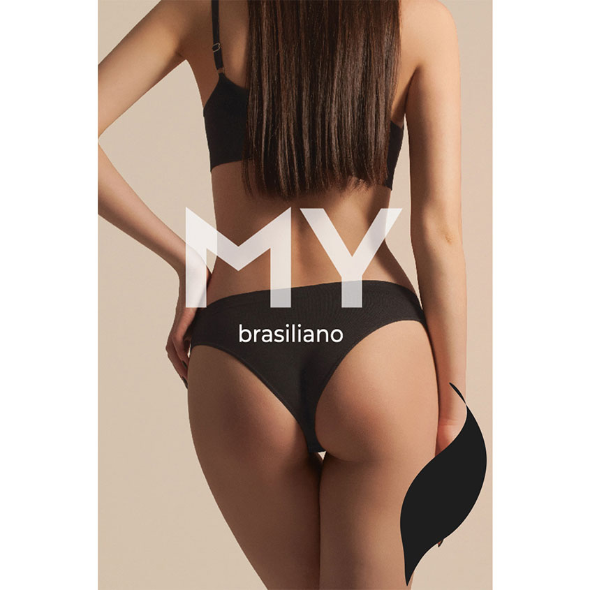 

Трусы женские MIREY MY бразилиано из микрофибры черный, 48/50 L/XL