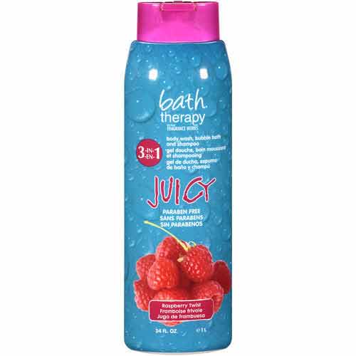 

Гель для душа, пена для ванны, шампунь для волос BATH THERAPY JUICY 3 в 1 Малиновый твист 950 мл