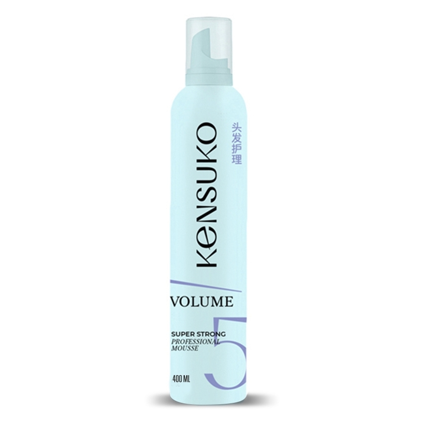 Мусс для волос `KENSUKO` PROFESSIONAL Объем и сверхсильная фиксация 400 мл