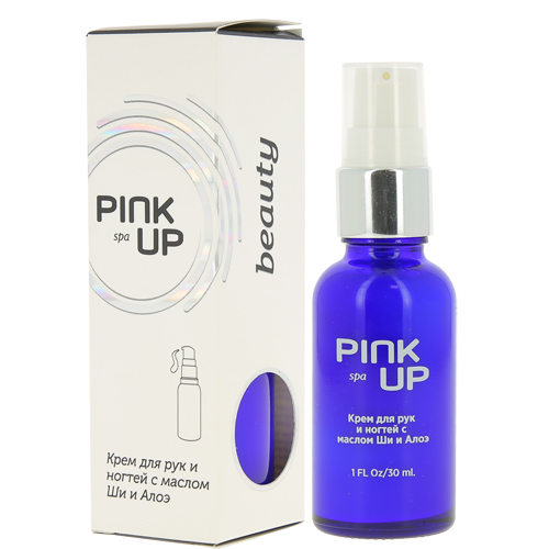 

Крем для рук и ногтей PINK UP BEAUTY SPA с маслом ши и алоэ 30 мл