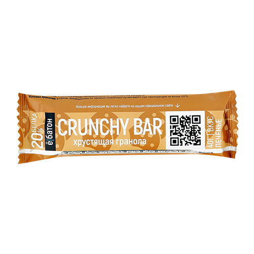 

Батончик глазированный Ё БАТОН CRUNCHY BAR со вкусом печенья 40 г
