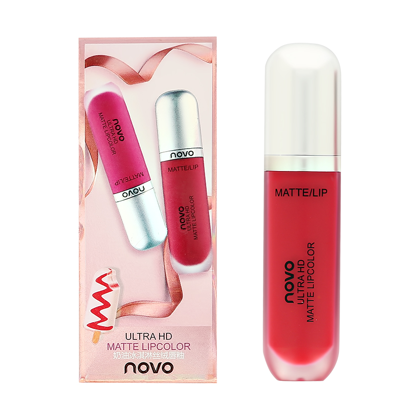 

Помада для губ NOVO ULTRA HD MATTE LIPCOLOR матовая жидкая тон 05