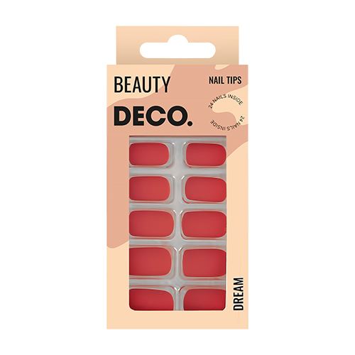 

Набор накладных ногтей DECO. DREAM fired brick 24 шт + клеевые стикеры 24 шт
