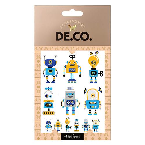 

Татуировка для тела DE.CO. MINI ME by Miami tattoos переводная Robot