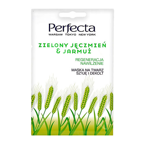 

Маска для лица PERFECTA GREEN BARLEY & KALE регенерирующая 10 мл