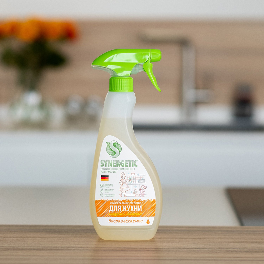 Средство чистящее `SYNERGETIC` универсальное с ароматом мандарина и лемонграсса 500 мл
