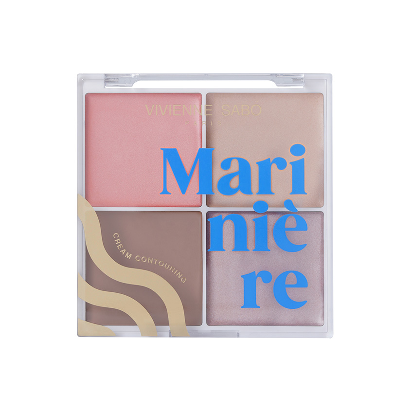 Палетка для скульптурирования VIVIENNE SABO MARINIERE PALETTE CONTOURING кремовая тон 01 палетка для скульптурирования лица palette contouring pour le visage mariniere 6г no 01