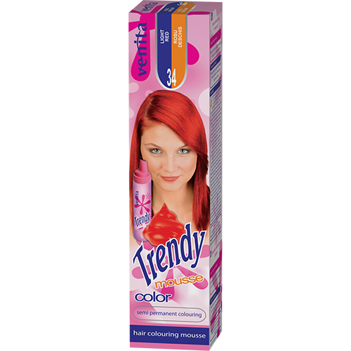 

Мусс для волос красящий VENITA TRENDY COLOR тон 34 ясно-красный 75 мл