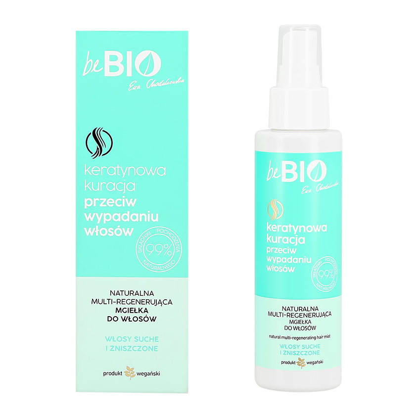 Спрей для волос BEBIO мультирегенерирующий для сухих и поврежденных волос 100 мл, Специальные средства