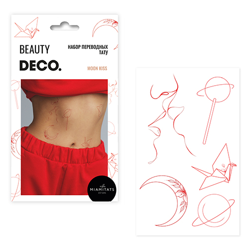 

Набор татуировок для тел DECO. BEYCOZ TATTOO by Miami tattoos Moon kiss