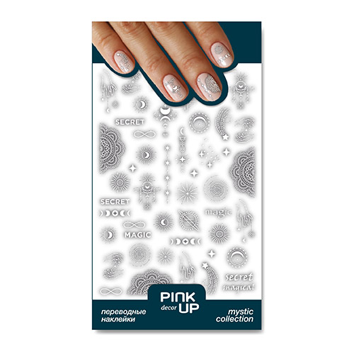 

Наклейки для ногтей PINK UP DECOR MYSTIC переводные тон 849