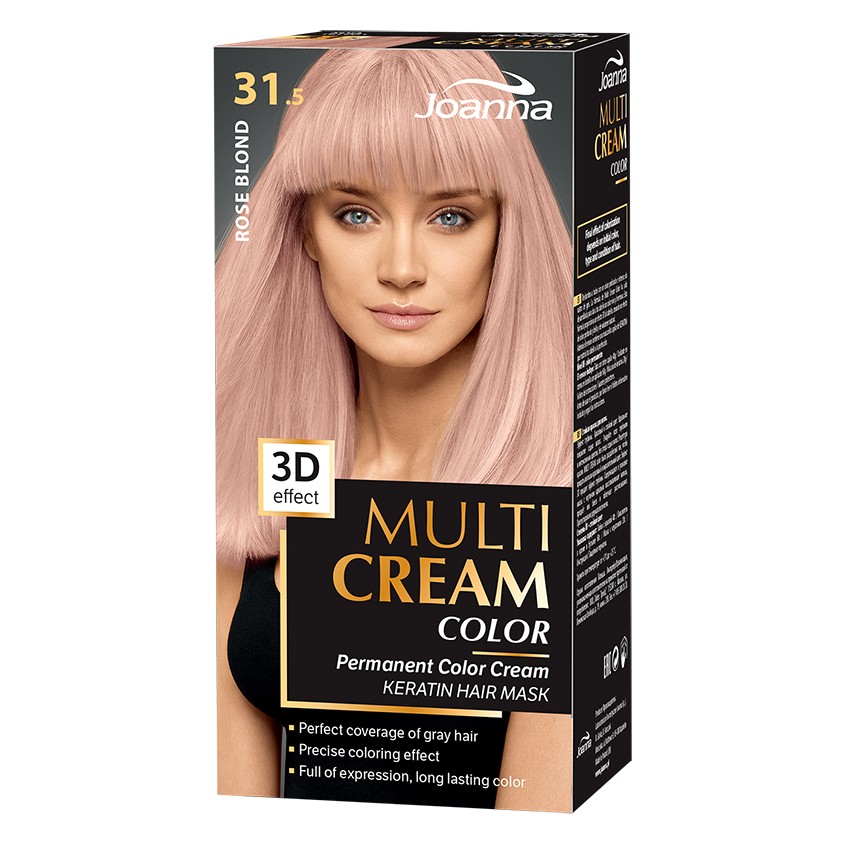 Краска для волос JOANNA MULTI CREAM 3D Розовый блонд тон 31.5