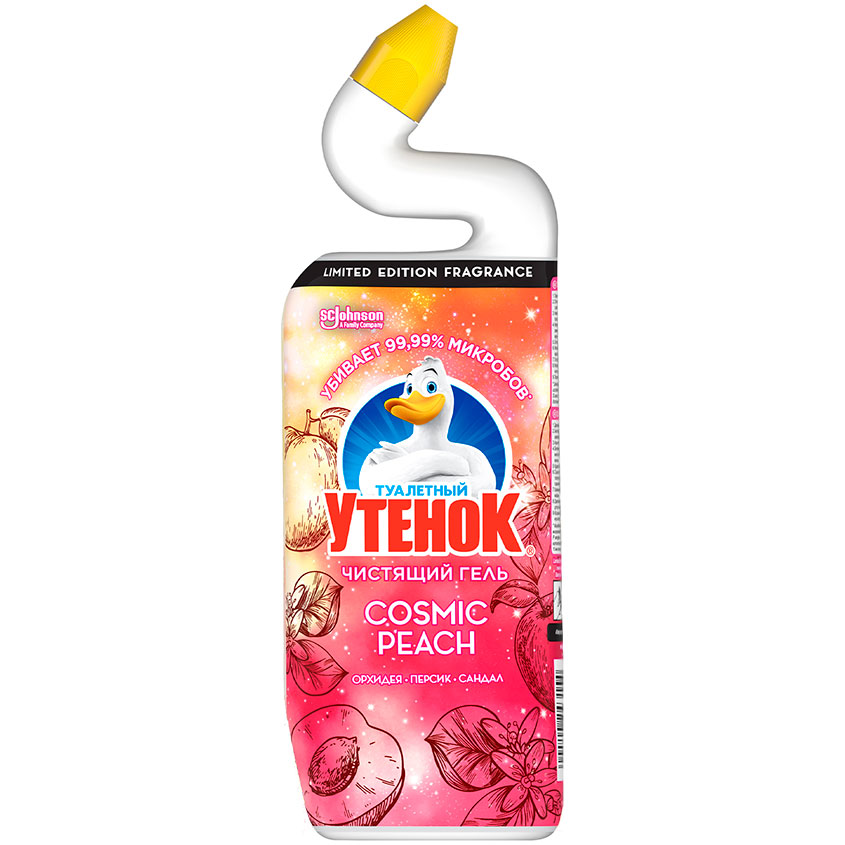 

Чистящий гель ТУАЛЕТНЫЙ УТЕНОК Cosmic Peach 750 мл