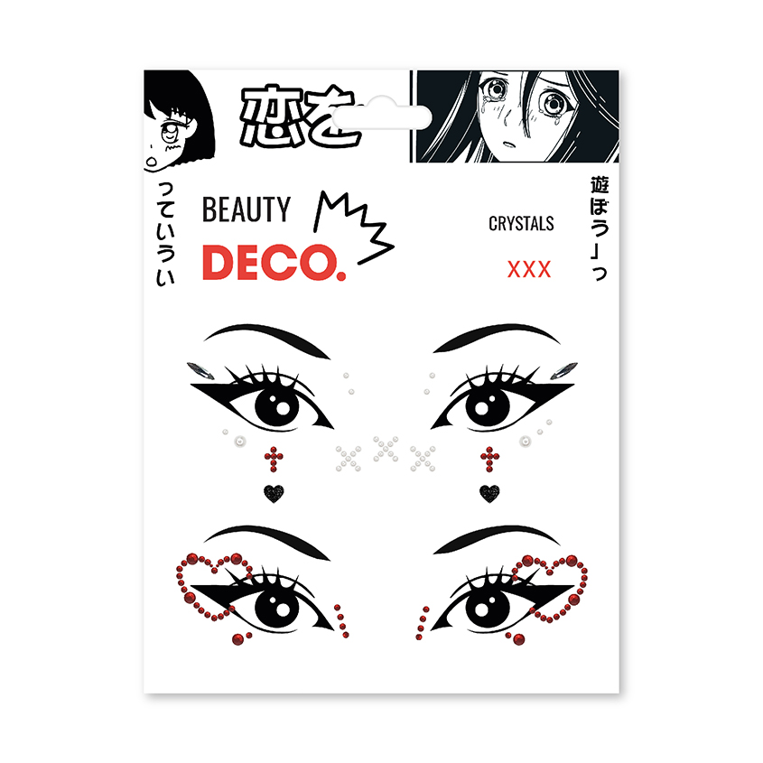 цена Кристаллы для лица и тела DECO. JAPANESE by Miami tattoos ХХХ