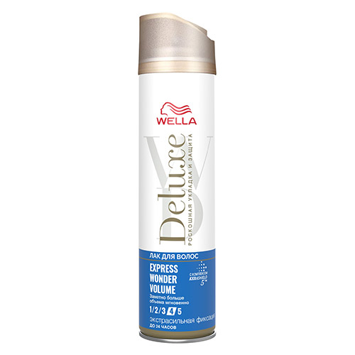 

Лак для волос WELLA DELUXE EXPRESS WONDER VOLUME Экстрасильная фиксация 250 мл