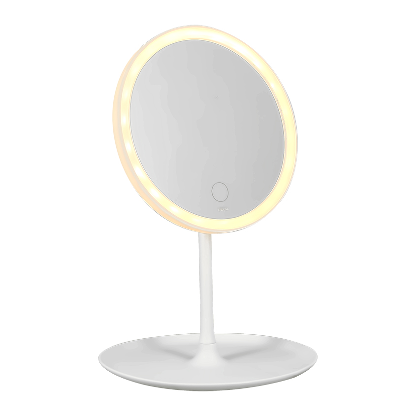 Зеркало для макияжа `DECO.` настольное на ножке с подсветкой 30*18 см