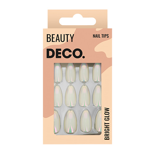 

Набор накладных ногтей DECO. BRIGHT GLOW sand sparkle 24 шт + клеевые стикеры 24 шт