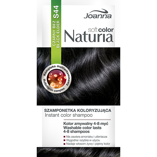 

Оттеночный шампунь для волос JOANNA NATURIA SOFT тон 44 Черная сирень
