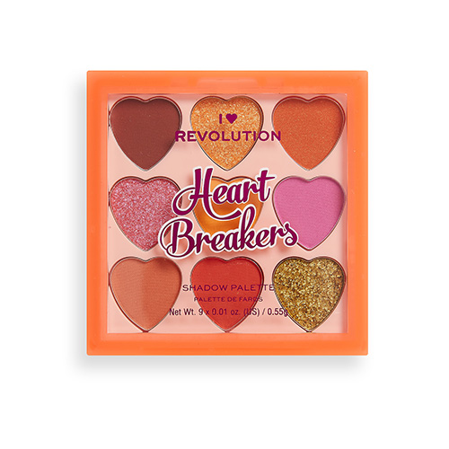 I HEART REVOLUTION Палетка теней для век I HEART REVOLUTION HEART BREAKERS тон fiery палетка теней i heart revolution heart breakers palette fiery 4 95 г