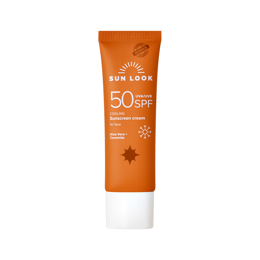 Крем для лица `SUN LOOK` солнцезащитный SPF-50 с эффектом охлаждения 50 мл