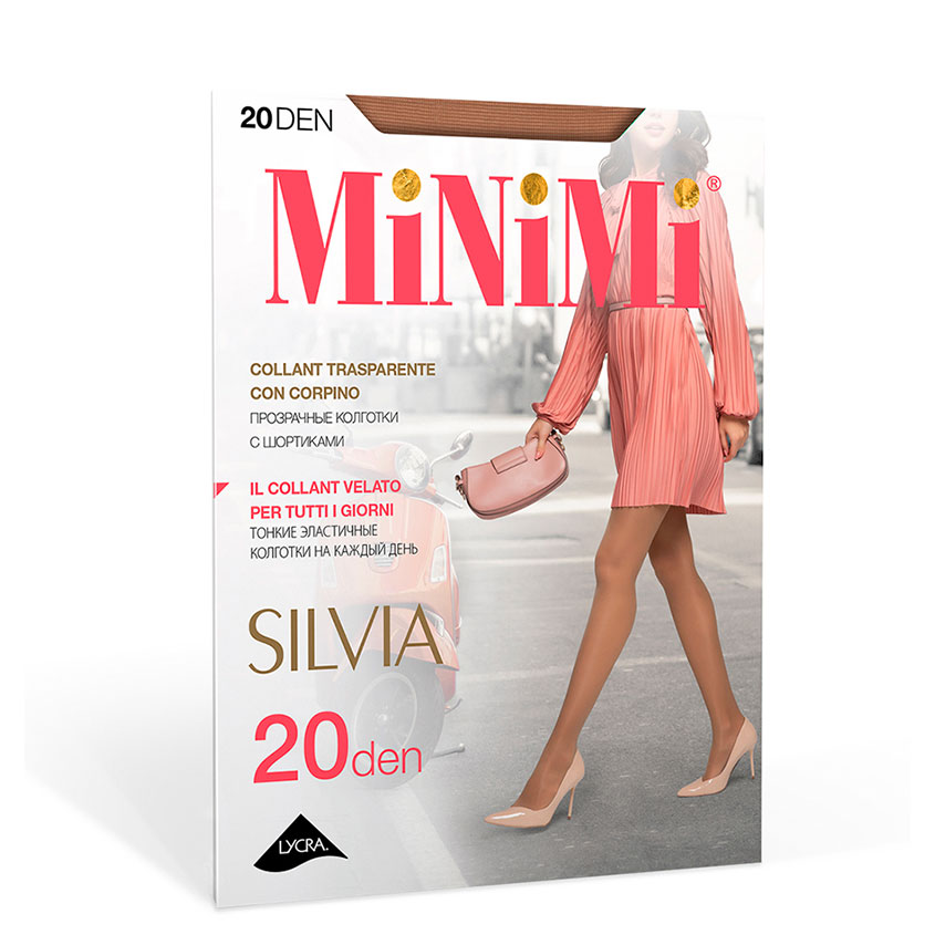 MINIMI Колготки женские MINIMI SILVIA 20 den Daino р-р 2