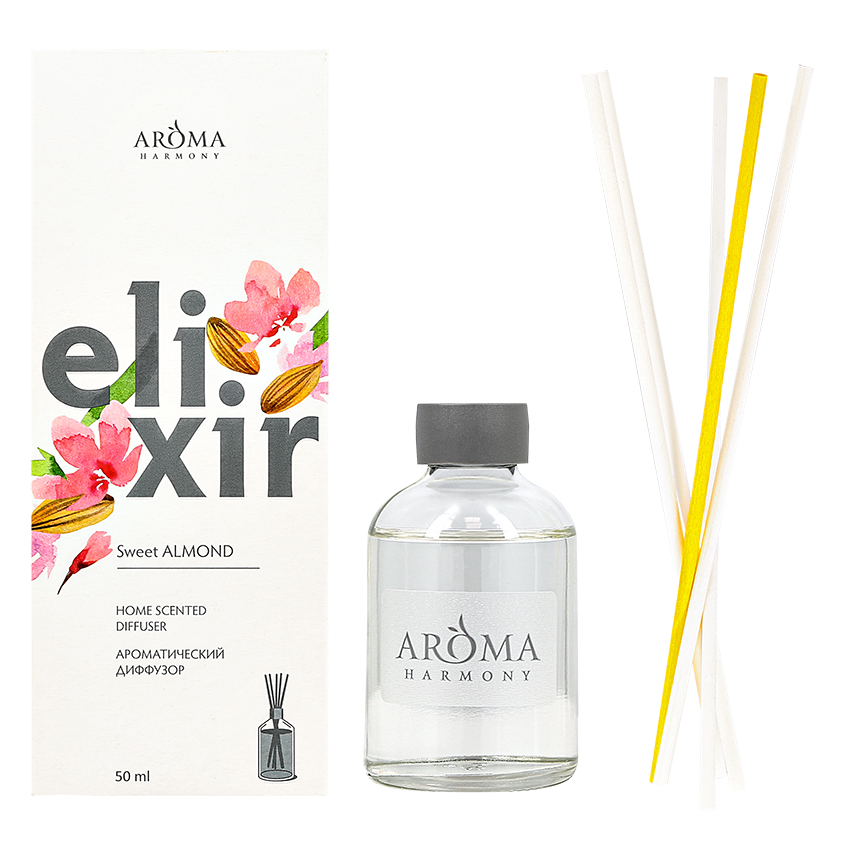 ELIXIR Интерьерные духи ELIXIR Sweet almond 50 мл диффузор ароматический aroma harmony elixir sweet almond 50 мл