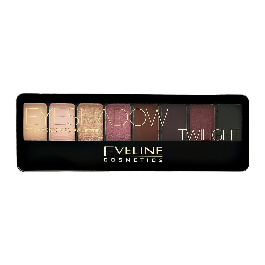 цена EVELINE Палетка теней для век EVELINE EYESHADOW PROFESSIONAL PALETTE тон 02 twilight