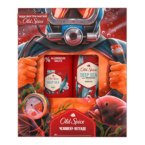 Набор подарочный мужской OLD SPICE DEEP SEA део-стик 50 мл, гель для душа 250 мл
