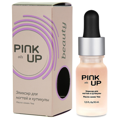 

Эликсир для ногтей и кутикулы PINK UP BEAUTY OILS Масло семян чиа 10 мл