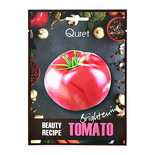 

Маска для лица QURET BEAUTY RECIPE с экстрактом томата выравнивающая тон 25 г