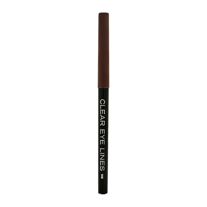 PARISA Карандаш для глаз PARISA CLEAR EYELINER PENCIL механический тон 108 коричневый темный