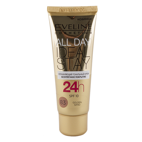 

Крем тональный для лица EVELINE ALL DAY IDEAL STAY тон 83 увлажняющий