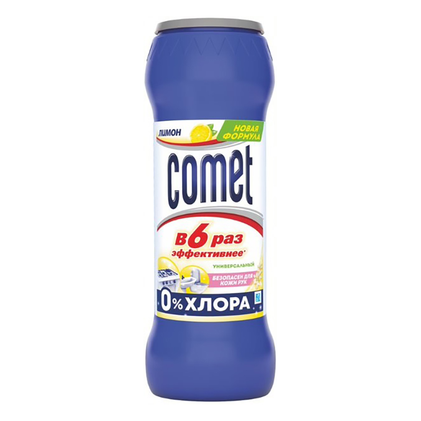 Средство чистящее COMET Лимон без хлоринола 475 гр Средство чистящее COMET Лимон без хлоринола 475 гр