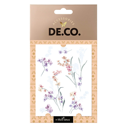 

Татуировка для тела DECO. WATERCOLOR STORY by Miami tattoos переводная Flower garden