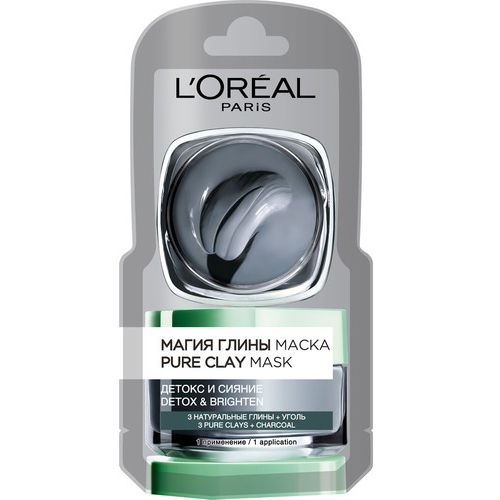 

Маска для лица LOREAL МАГИЯ ГЛИНЫ Детокс и сияние 6 мл