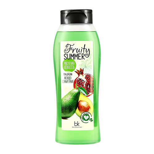 

Гель для душа BELKOSMEX FRUITY SUMMER Авокадо и сочный гранат 500 мл