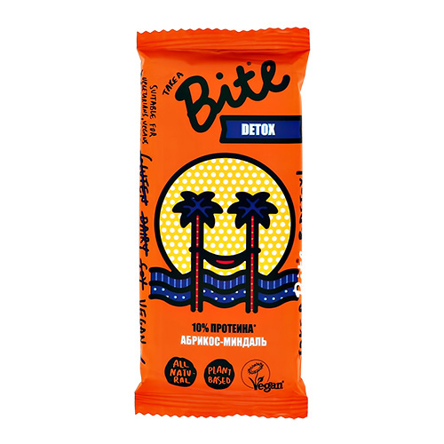 

Батончик орехово-фруктовый BITE ДЕТОКС Абрикос-миндаль 45 г