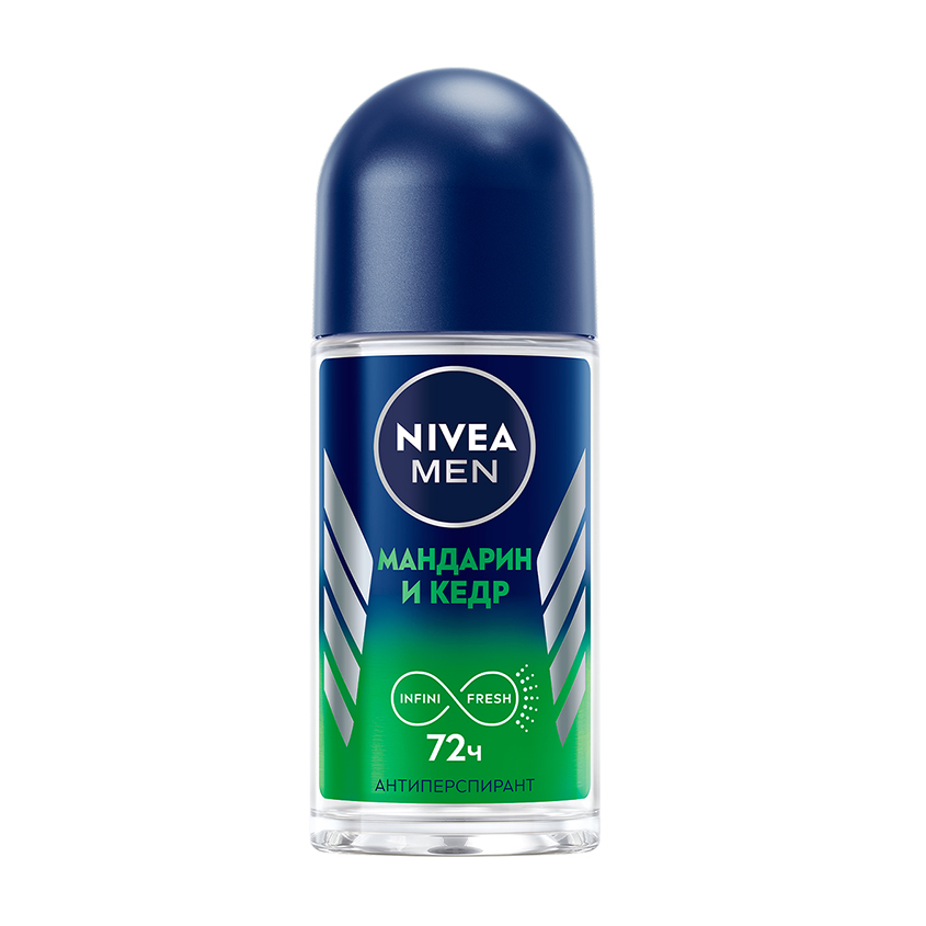 Део-ролл муж. NIVEA MEN МАНДАРИН И КЕДР антиперспирант 50 мл дезодорант антиперспирант для тела nivea effect powder fresh 50 мл