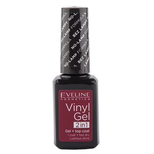 

Лак для ногтей EVELINE VINYL GEL 2 IN 1 тон 206 без использования лампы 12 мл