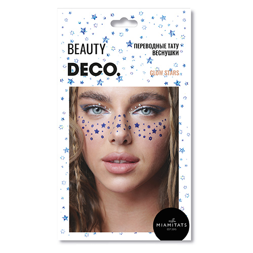 

Набор переводных тату-веснушек DECO. by Miami tattoos Glow stars