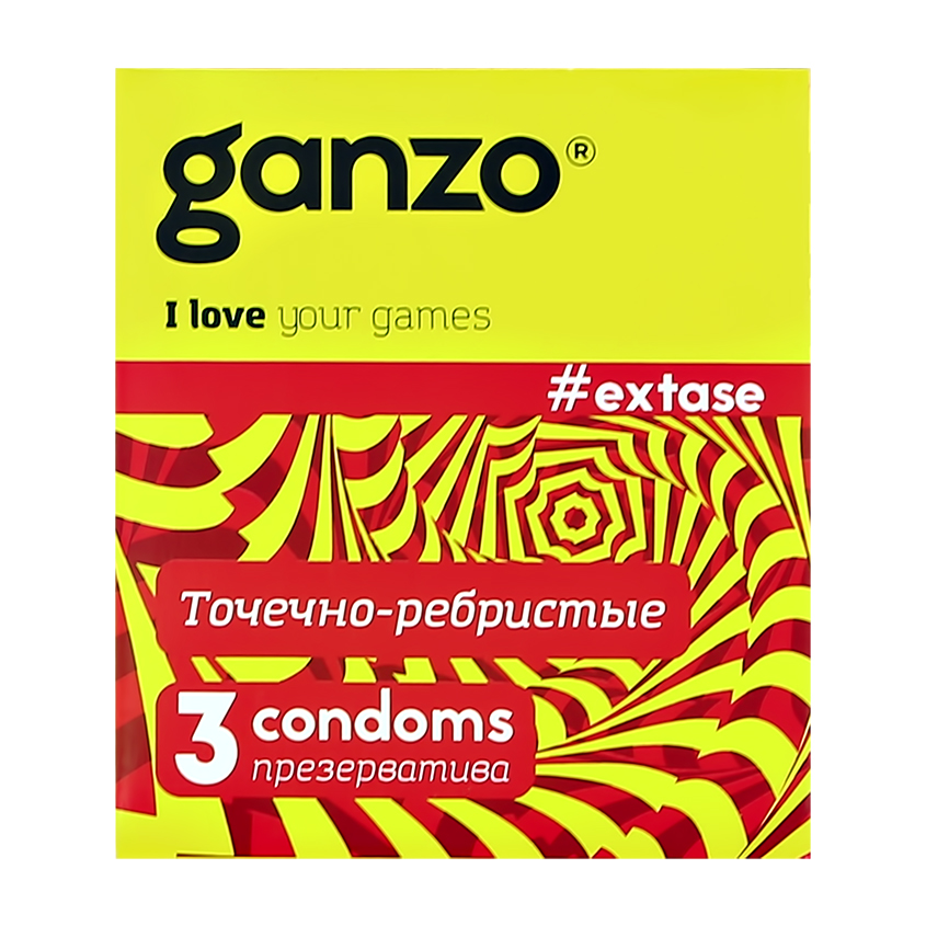 Презервативы GANZO точечно-ребристые 3 шт