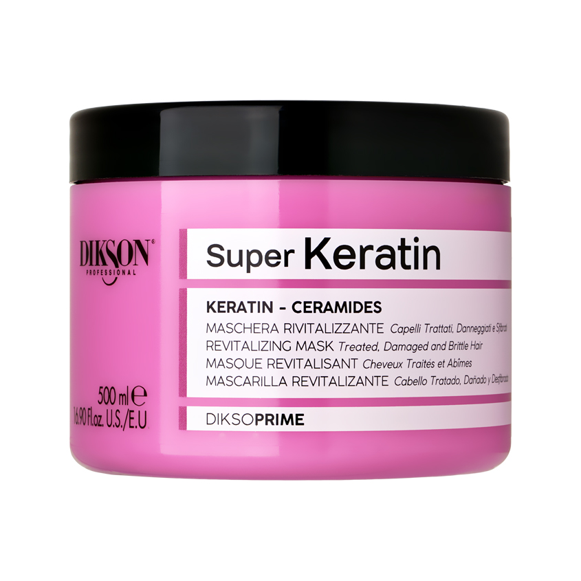Маска для волос DIKSON DIKSOPRIME SUPER KERATIN восстанавливающая с кератином и керамидами 500 мл