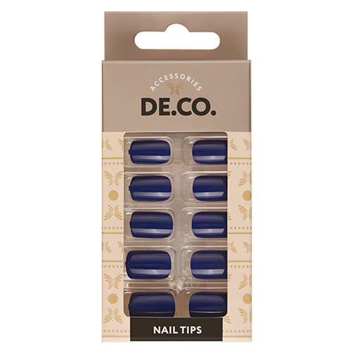 

Набор накладных ногтей DECO. ESSENTIAL Indigo 24 шт + клеевые стикеры 24 шт