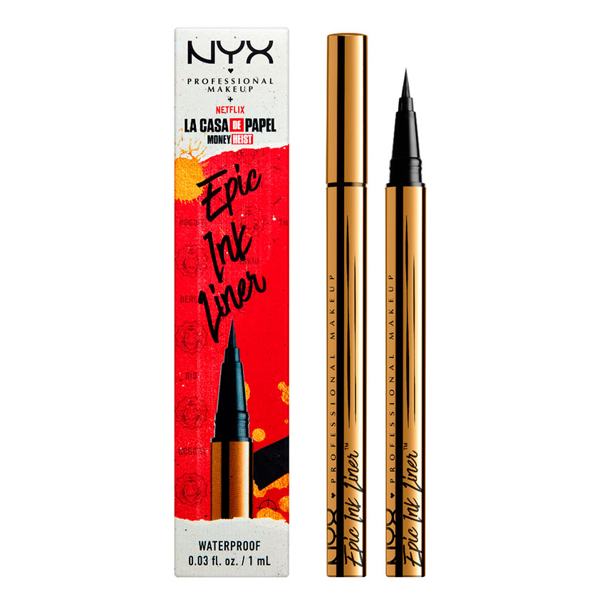 

Лайнер для глаз NYX PROFESSIONAL MAKEUP LA CASA DE PAPEL MONEY HEIST тон 01 black
