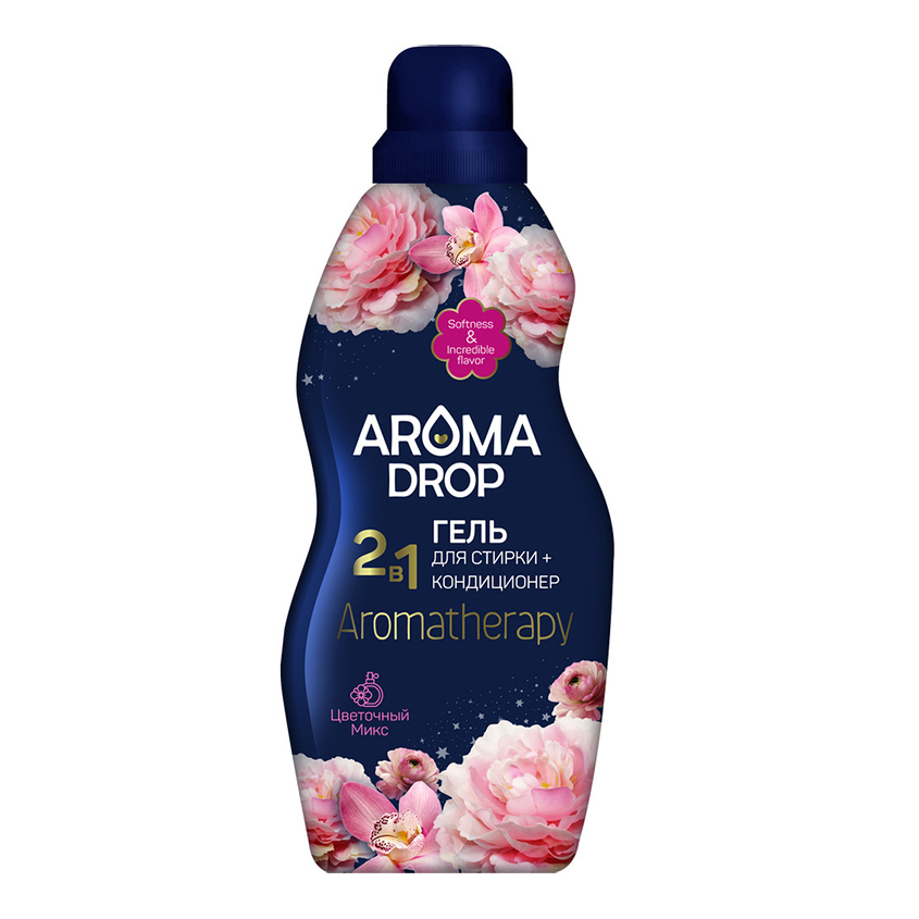 Средство жидкое для стирки AROMA DROP 2в1 Цветочный микс 1000 мл