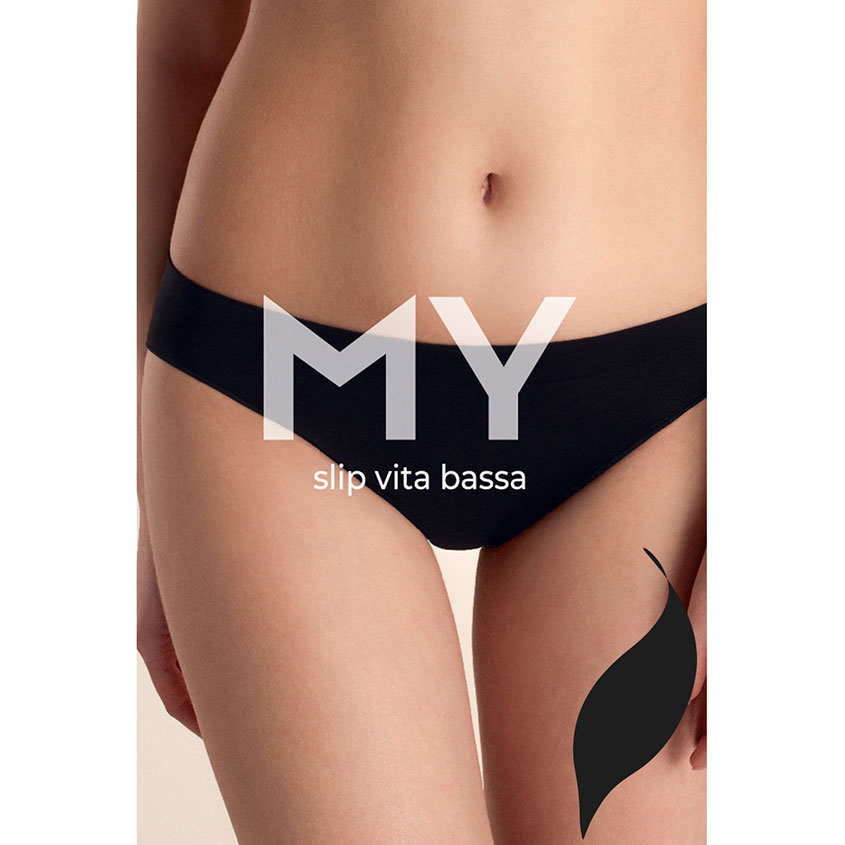 

Трусы женские MIREY MY слип с заниженной талией из микрофибры черный, 48/50 L/XL