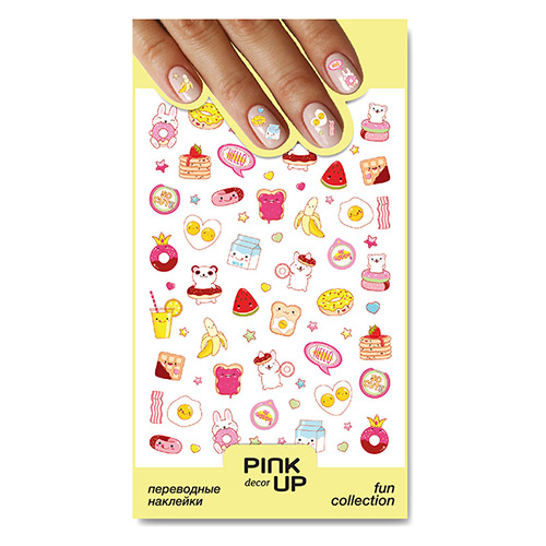 Наклейки для ногтей PINK UP DECOR FUN переводные тон 08