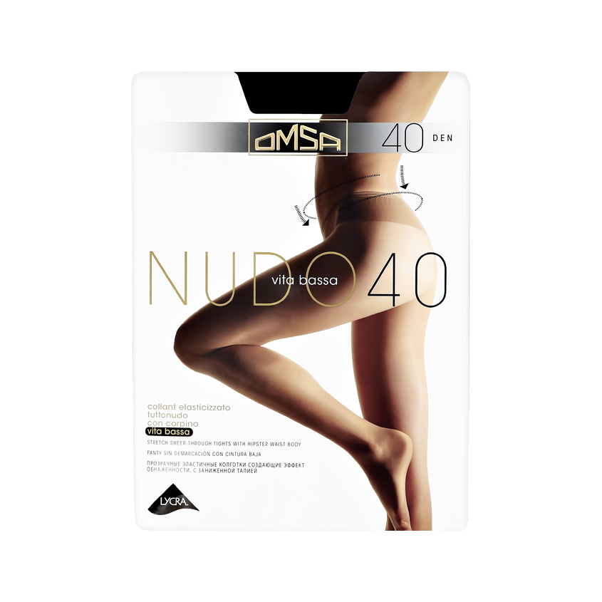 Колготки женские OMSA NUDO VITA BASSA 40 den Daino р-р 2