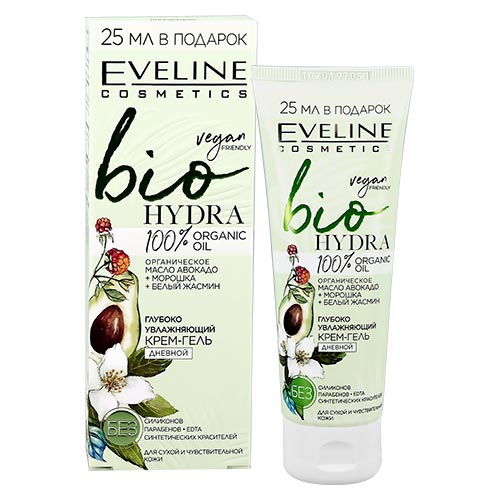 

Крем-гель для лица EVELINE BIO HYDRA дневной глубоко увлажняющий 75 мл