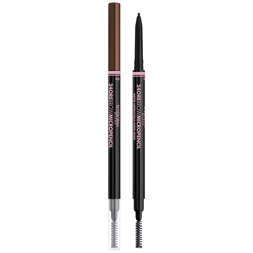 Карандаш для бровей DEBORAH 24ORE BROW MICROPENCIL тон 02 deborah помада для бровей deborah 24ore brow pomade тон 02 темно коричневый